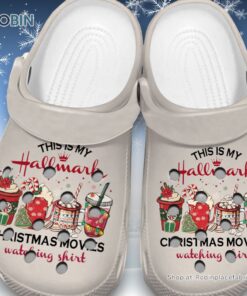 Water proof This Is My Hallmark Christmas Movies Watching Shirt 3D Printed Crocs