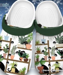 Water Resistant Plant Cat Lover Wall 3D Printed Crocs Shoes