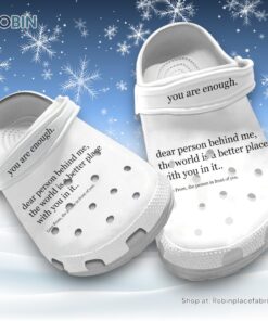 Wide fit You Are Enough Unisex Classic Crocs