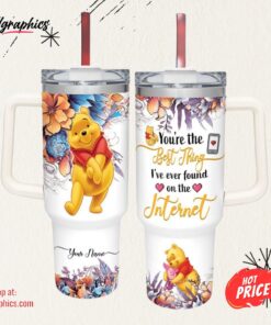 Winnie the Pooh You’re The Best Thing 40oz Stainless Steel Tumbler and Straw Lid