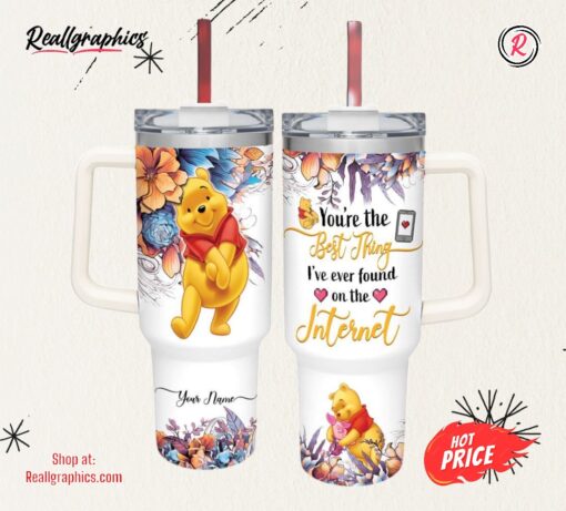 Winnie the Pooh You’re The Best Thing 40oz Stainless Steel Tumbler and Straw Lid