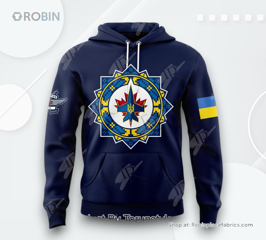 Winnipeg Jets Ukrainian Heritage Night 2024 AOP Clothing (Hoodie, Sweatshirt, T Shirt)