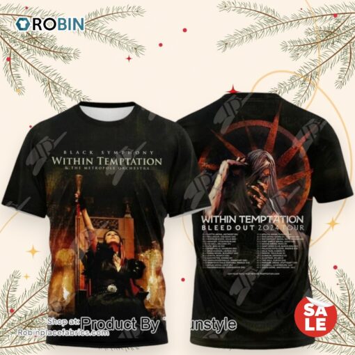Within Temptation Bleed Out 2024 Hoodie