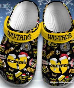 Wu Tang Clan Horror Christmas Black Yellow Unisex Classic Crocs