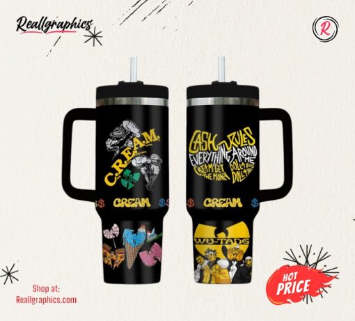 Wu  Tang Clan Music Custom Stanley Cup 40 Tumbler With Handle