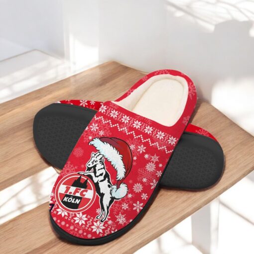 1. FC Koln Football Team In House Slippers