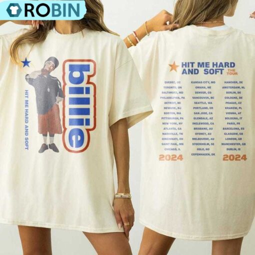 1illie E1lish Hit Me Hard And Soft The Tour Shirt