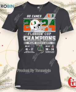 2024 Florida Cup Champions Miami Hurricanes Unisex Shirt