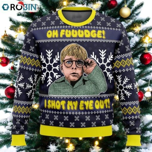 A Christmas Story Oh Fudge Ugly Christmas Sweater