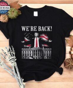 Adam Calhoun Wearing Donald Trump We_Re Back Shirt