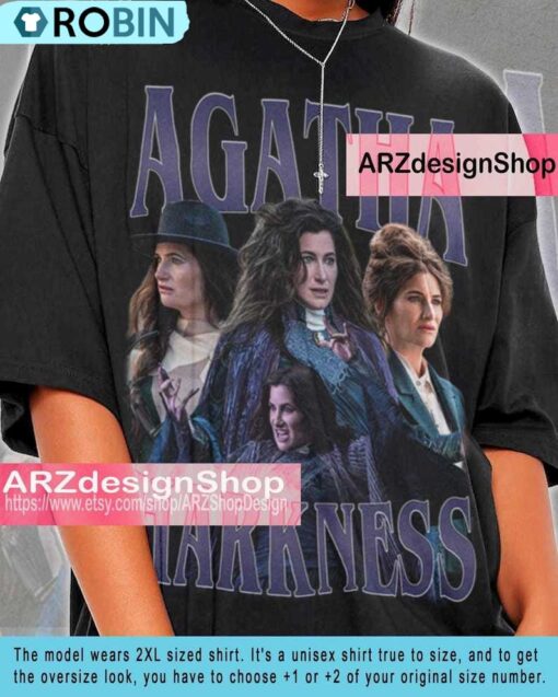 Agatha Harkness Shirt, Vintage 90s Horror Movie T Shirt