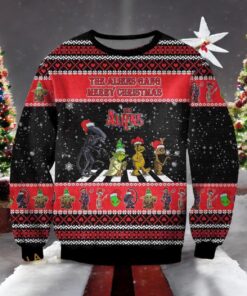 Aliens Gang Ugly Christmas 3D Sweater, Great Gift For Christmas