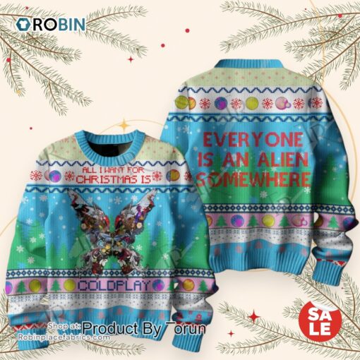 All I Want For Christmas Is Coldplay Sweater, Sweatshirt