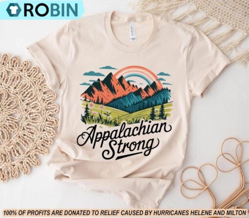 Appalachian Strong Western Shirt, Hurricane Helene Motivational Tshirt
