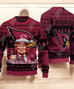 Arizona Cardinals Christmas Donald Trump Knitted Sweater Arizona Cardinals Christmas Donald Trump Knitted Sweater