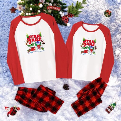Baby Yoda R2D2 Family Christmas Pajama Sets