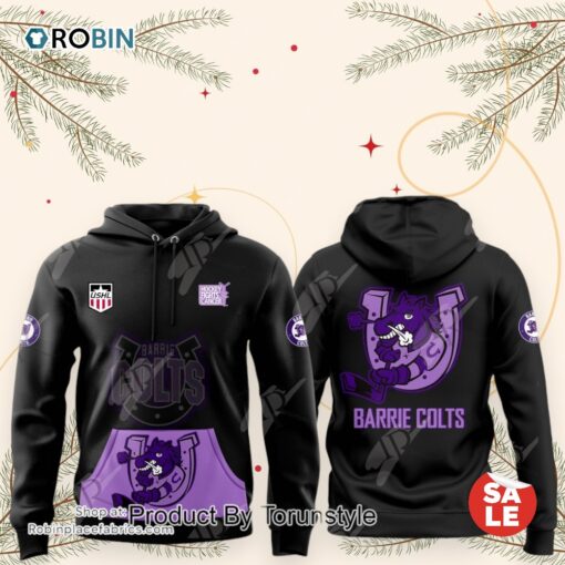 Barrie Colts Hockey Fight Cancer 25th Anniversary 2024 Hoodie, Sweatshirt, Shirt