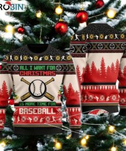Baseball Ugly Christmas Sweater