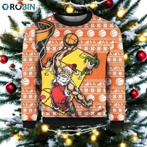 Basketball Ugly Christmas Sweater