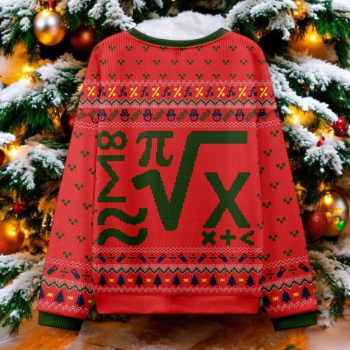 Beauty Of Mathematics Red Ugly Christmas Sweater