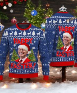Biden Easter Ugly Christmas Sweater, Funniest Ugly Christmas Sweater