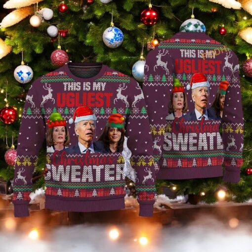 Biden Ugliest Easter Ugly 3D Sweater, Funniest Ugly Christmas Sweater