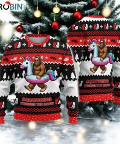 Bigfoot Ugly Sweater, Funny Bigfoot Christmas Sweater