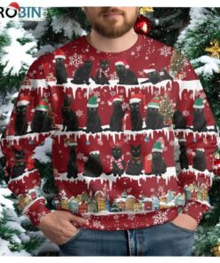 Black Cats Ugly Christmas Sweater