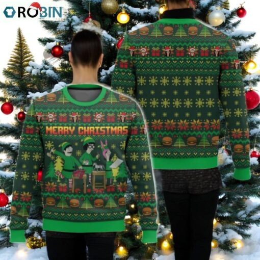 Bobs Burgers Ugly Christmas Sweater, Belcher Family Holiday Sweater
