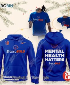Boise State Broncos Mental Health Matters AOP Hoodie, Sweatshirt, Shirt