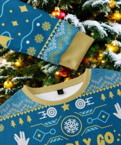 Boldly Into Blue Ugly Christmas Sweater