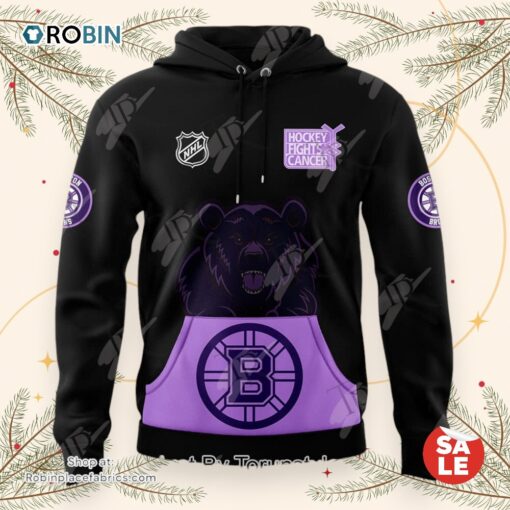 Boston Bruins x Hockey Fights Cancer 25th Anniversary Hoodie, Sweatshirt, Shirt
