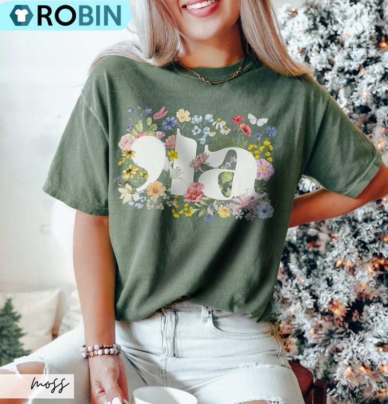 Botanical Comma La TShirt, Patriotic Cottagecore Shirt