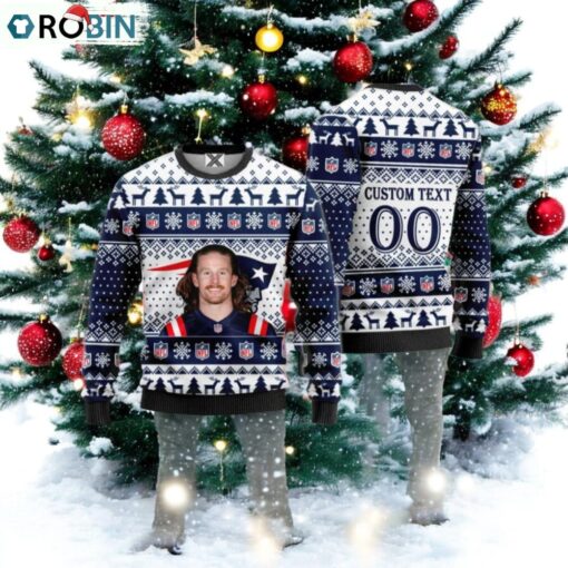 Brenden Schooler New England Patriots Ugly Christmas Sweater