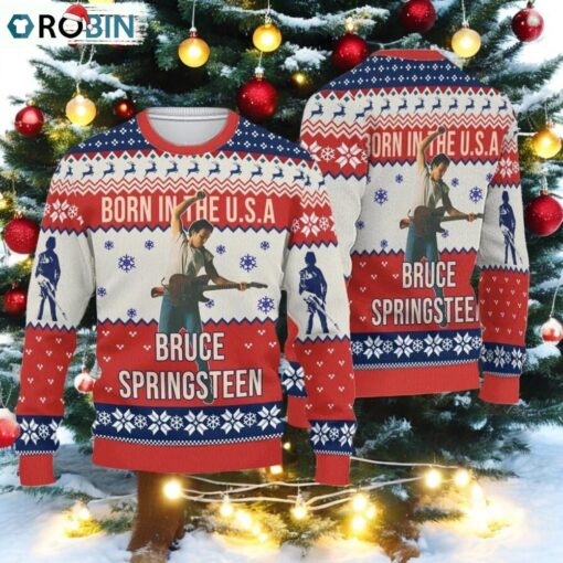 Bruce Springsteen Christmas Ugly Sweater