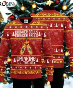 Captain Morgan Drinker Bells Ugly Christmas Sweater   Perfect Gift for Christmas Day!