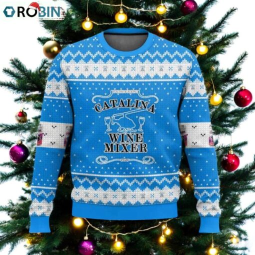 Catalina Wine Mixer Drink Ugly Christmas Sweater