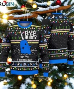 Elf Movie Funny Xmas Sweater, Funniest Ugly Christmas Buddy Hobbs Design