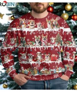 Christmas Corgi Dog Ugly Sweater