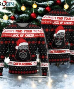 Christmas Darth Vader Sweater, I Find Your Lack of Cheer Disturbing Ugly Sweater