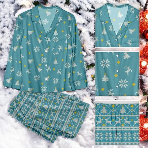 Christmas Deer Family Pajamas Set