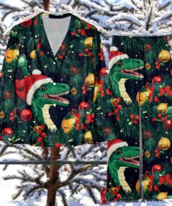 Christmas Dinosaur Family Pajamas Set