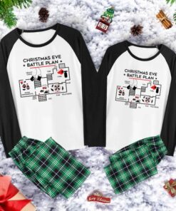 Christmas Eve Battle Plan Family Christmas Pajama Sets