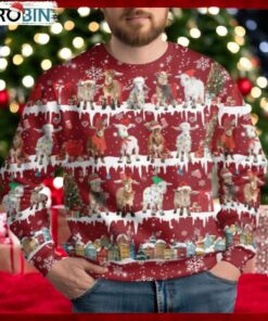Christmas Goat Ugly Sweater, Goat Holiday Sweater Christmas Goat Ugly Sweater, Goat Holiday Sweater