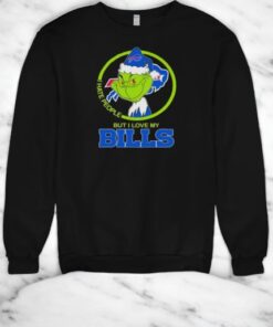 Christmas Grinch X Buffalo Bills I Hate People But I Love My Bills Shirt