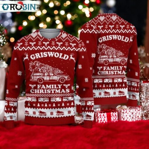 Christmas Griswold Ugly Sweater, Griswold’s Tree Farm Xmas Sweater