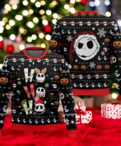 Christmas Jack Skellington Ugly Sweater, Nightmare Before Christmas Merch, Disney Skeleton Shirt, Disneyland Gift