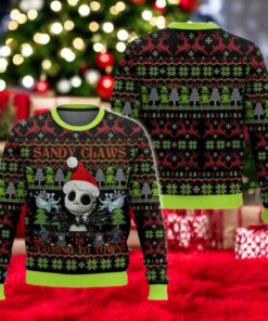 Christmas Jack Skellington Ugly Sweater, Nightmare Before Christmas Shirt, Sandy Claws Sweatshirt, Disney Christmas Shirt