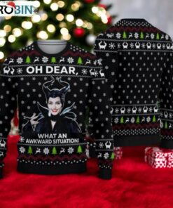 Christmas Maleficent Ugly Sweater, Disneyland Villains Xmas Sweater