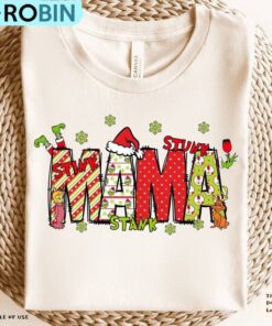 Christmas Mama Kid Name Sweatshirt, Kids Family Bundle Shirt,